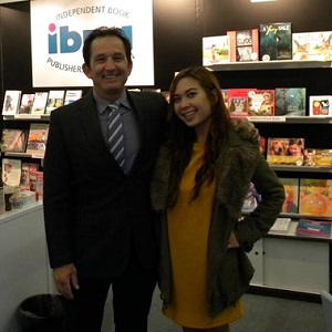 IBPA COO Terry Nathan (left) and IBPA Project Manager Mimi Le (right) represent IBPA member titles at the Frankfurt Book Fair